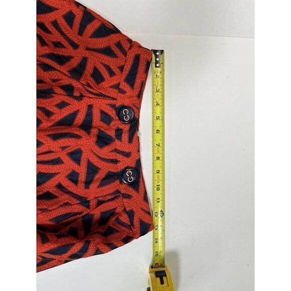 New Anthropologie Eva Franco Mariner Skirt Size 4 Petites Red Navy MSRP $140 - Picture 11 of 16